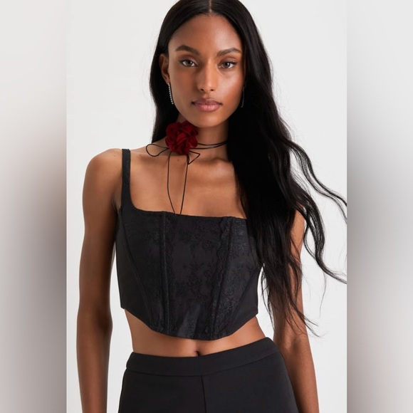 Bustier Two Piece Wide-Leg Jumpsuit - Picture 2 of 4